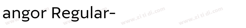 angor Regular字体转换